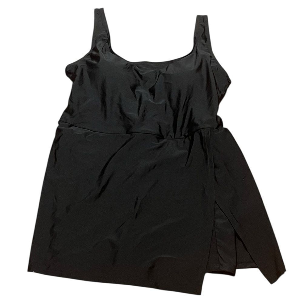 Black Swim Dress With Back Cutout, Size‎ 2XL, NWOT